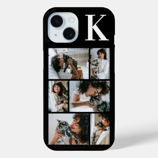 Modern 6 Pet Photo Black Case-Mate iPhone Case (Back)
