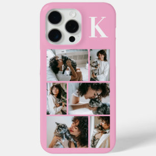 Modern 6 Pet Photo Pink iPhone 15 Pro Max Case