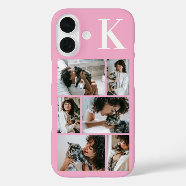 Modern 6 Pet Photo Pink Case-Mate iPhone Case (Back)