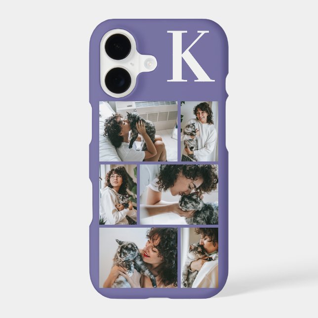 Modern 6 Pet Photo Purple (Back)