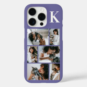Modern 6 Pet Photo Purple iPhone 16 Pro Case