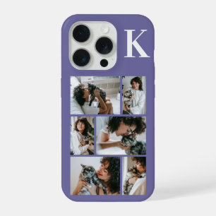 Modern 6 Pet Photo Purple iPhone 15 Pro Case