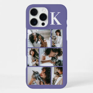 Modern 6 Pet Photo Purple iPhone 16 Pro Max Case
