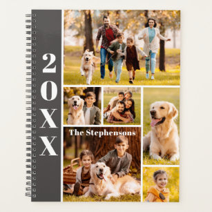 Modern 6 Photo Collage Personalised Planner