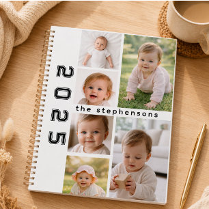 Modern 6 Photo Collage Personalised Planner