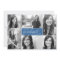 Modern 6 Photo Script Graduation Invite - Blue