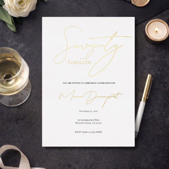 Modern 70 and Fabulous 70th Birthday Party  (Creator Uploaded)