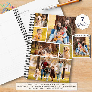 Modern 7 Photo Collage Personalised Planner