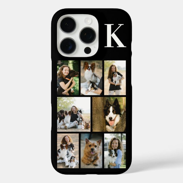 Modern 8 Pet Photo Black Case-Mate iPhone Case (Back)