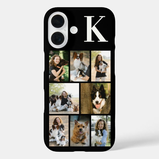 Modern 8 Pet Photo Black Case-Mate iPhone Case (Back)