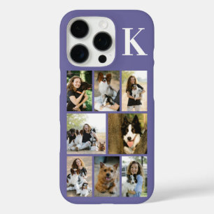 Modern 8 Pet Photo Purple iPhone 16 Pro Case