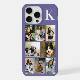 Modern 8 Pet Photo Purple iPhone 15 Pro Max Case