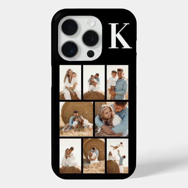 Modern 8 Photo Black Case-Mate iPhone Case (Back)