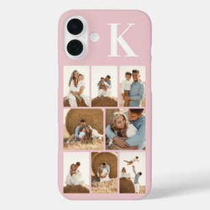 Modern 8 Photo Blush Pink iPhone 16 Plus Case