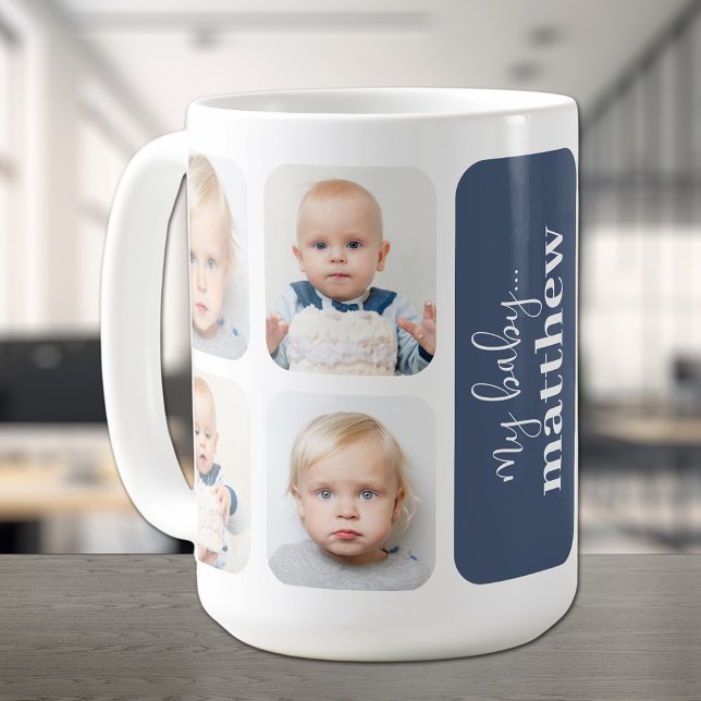 Modern 8 Photo Coffee Mug (Creator Uploaded)