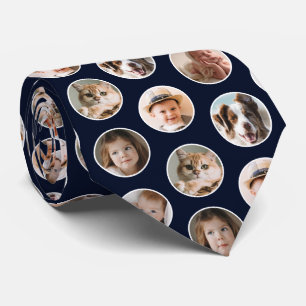 Modern 8-Photo Collage Neck Tie