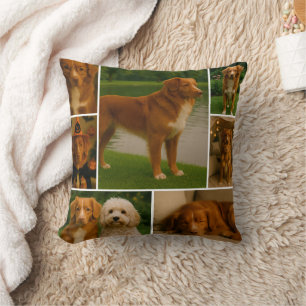 Modern 8 Photo Gift Custom Collage Personalized Cushion