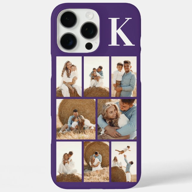 Modern 8 Photo Purple Case-Mate iPhone Case (Back)