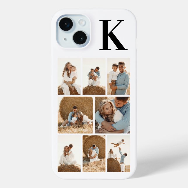 Modern 8 Photo White Case-Mate iPhone Case (Back)