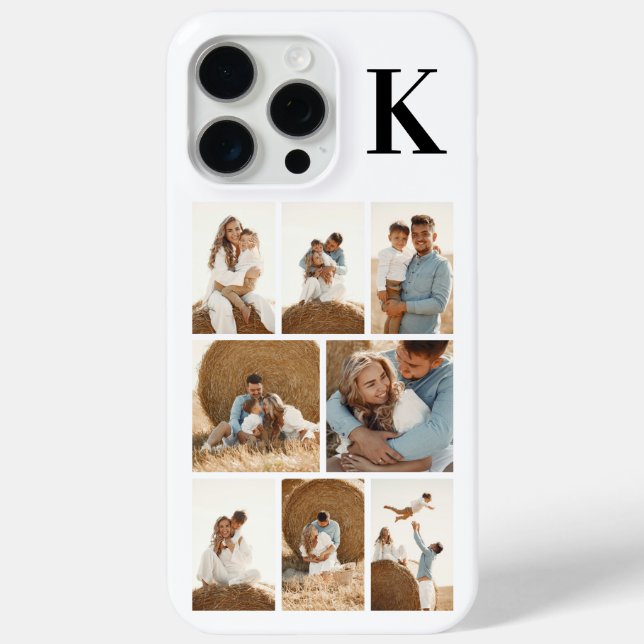 Modern 8 Photo White Case-Mate iPhone Case (Back)