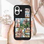 Modern 8 Picture Photo Collage iPhone 16 Case<br><div class="desc">Create your own personalised iPhone case featuring 8 of your favourite pictures in a modern photo collage grid design.</div>