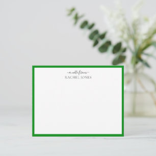 Modern 'A Note From' Correspondence Note Card