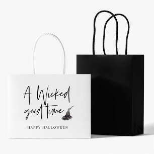 Modern A Wicked Good Time Quote   Happy Halloween Large Gift Bag