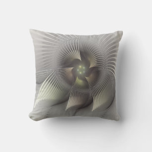 Modern Abstract 3D Shape Fractal Art Cushion