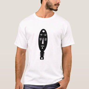 Modern abstract African indigene face tattoo art T-Shirt