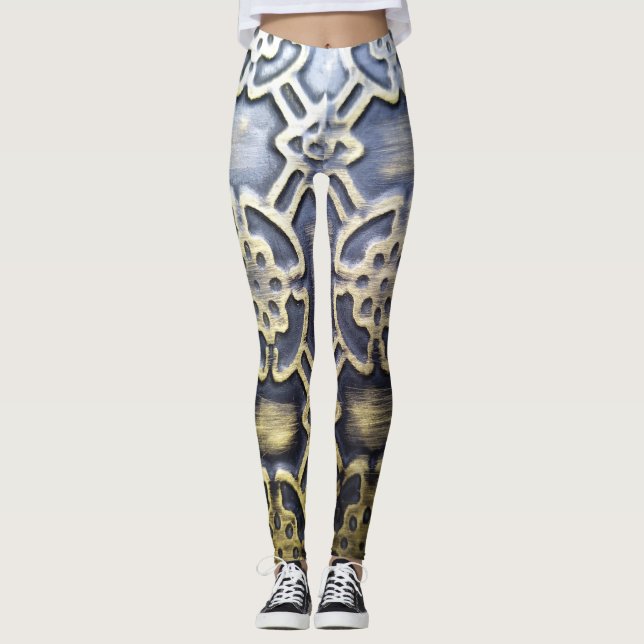 Modern abstract African pattern Leggings (Front)