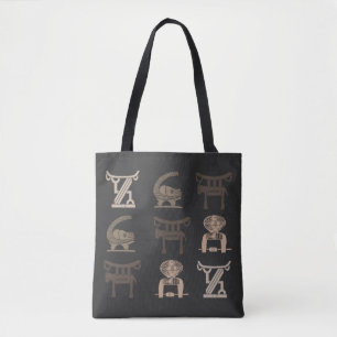 Modern abstract African symbols and ornaments art Tote Bag