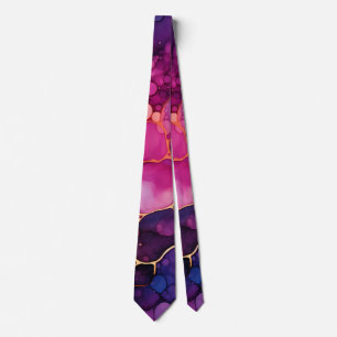 Modern Abstract Alcohol & Ink Spatters Tie