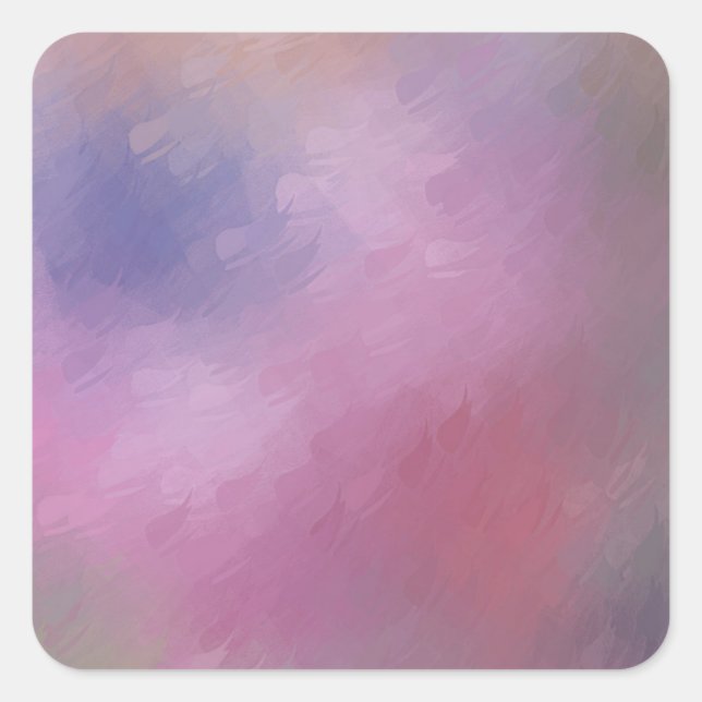 Modern Abstract Art Custom Blank Template Square Sticker (Front)