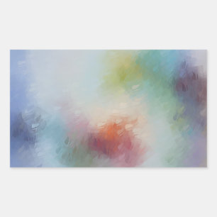 Modern Abstract Art Custom Colourful Blank Templat Rectangular Sticker