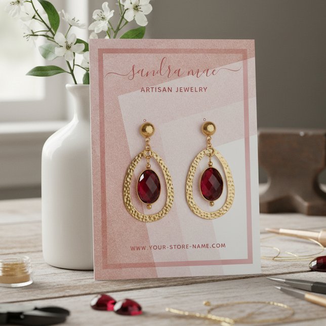 Modern Abstract Art Earring Jewelry Display Card (Creator Uploaded)