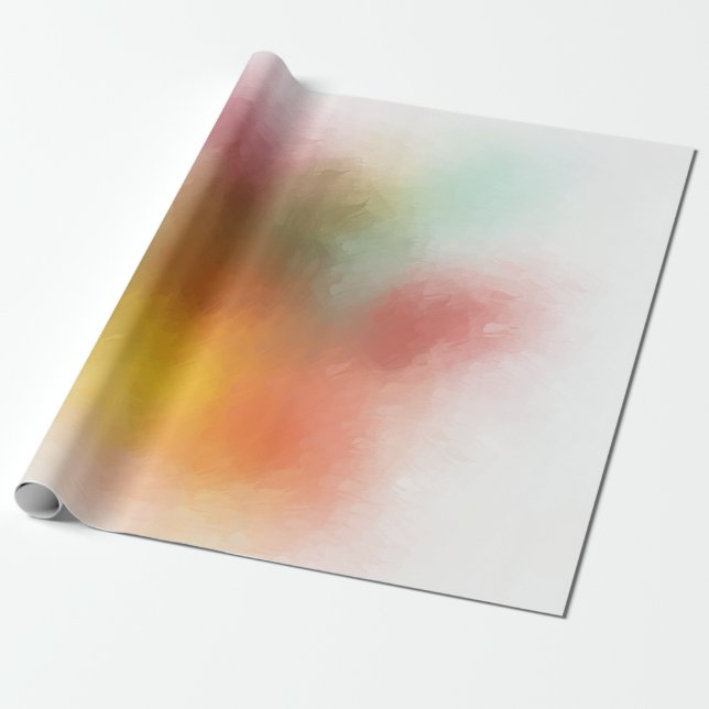 Modern Abstract Art Elegant Colourful Design Wrapping Paper (Unrolled)