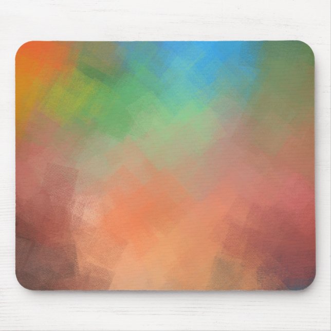 Modern Abstract Art Elegant Colourful Template Mouse Pad (Front)