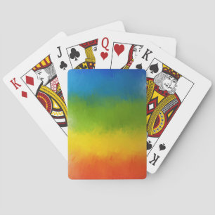 Modern Abstract Art Elegant Colourful Template Playing Cards