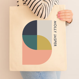 Modern Abstract Art Elegant Geometric Minimalist Tote Bag