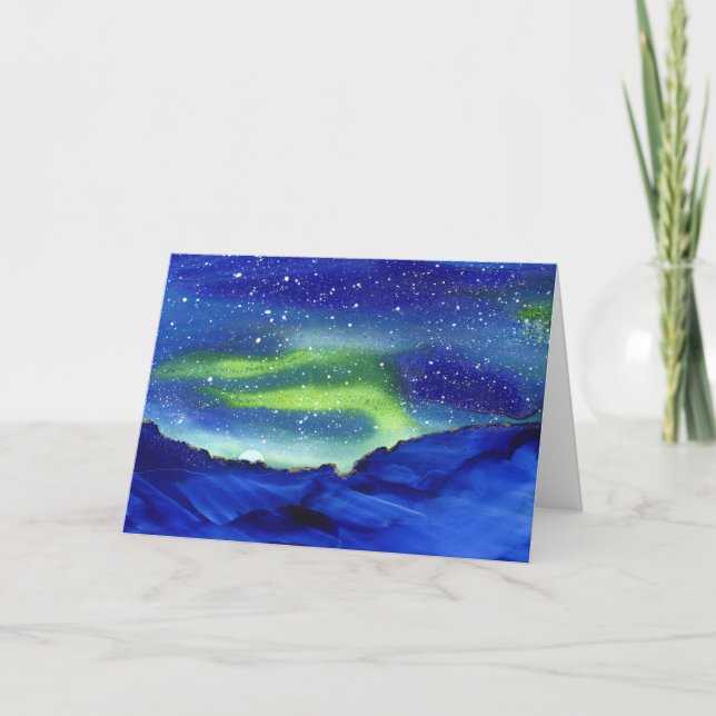 Modern Abstract Art Folded Greeting Card (Front)