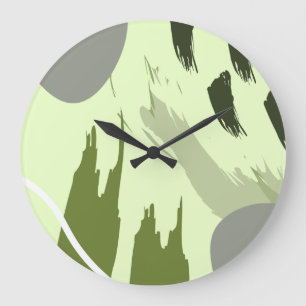 Modern Abstract Art Large Clock