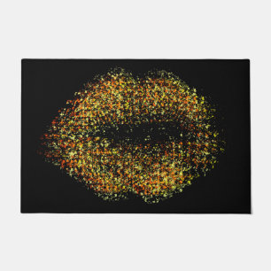 Modern Abstract Art Lips #22 Doormat