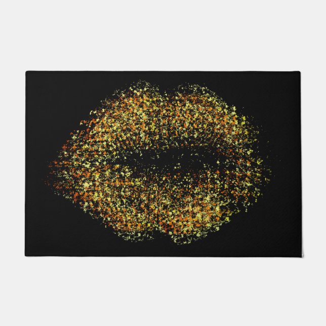 Modern Abstract Art Lips #22 Doormat (Front)