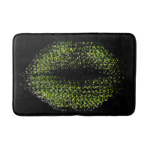 Modern Abstract Art Lips #42 Bath Mat