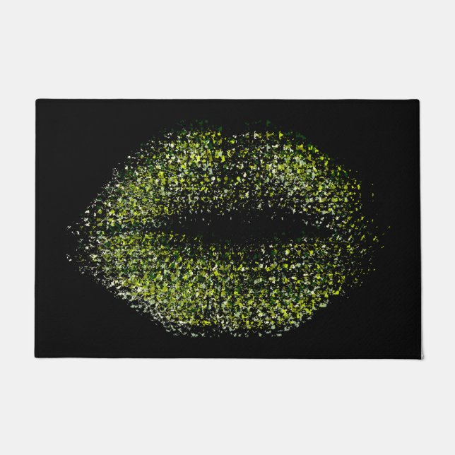 Modern Abstract Art Lips #42 Doormat (Front)