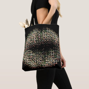 Modern Abstract Art Lips #9 Tote Bag