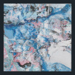 Modern Abstract Art Marble Look Pink Blue Purple Faux Canvas Print<br><div class="desc">Modern Abstract Art Marble Look Pink Blue Purple White Colours Template Square Faux Wrapped Canvas Print.</div>