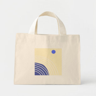 modern abstract art mini tote bag