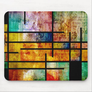 Modern abstract art mouse pad