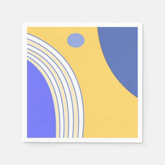 modern abstract art napkin (Front)